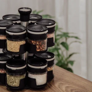 lazy susan revolving spice rack