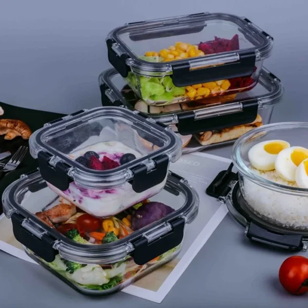 Clear Food Containers with Lids 7066 (1)