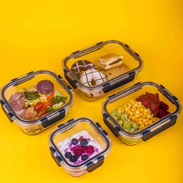 Clear Food Containers with Lids 7066 (2)