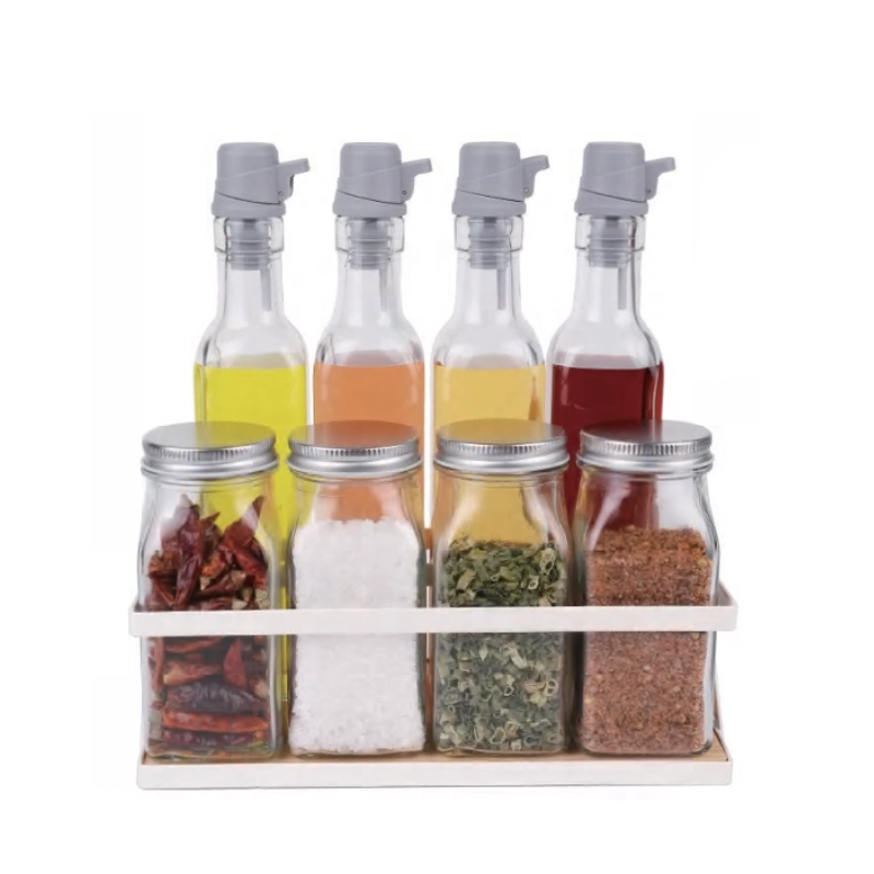 antique glass spice jars