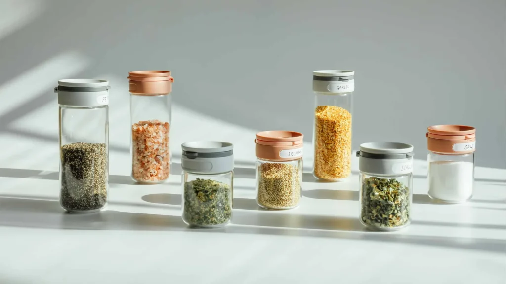 double layer spice jar