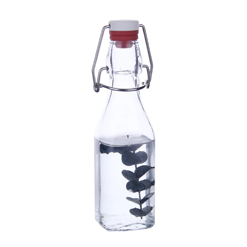 8.5 oz swing top glass bottle
