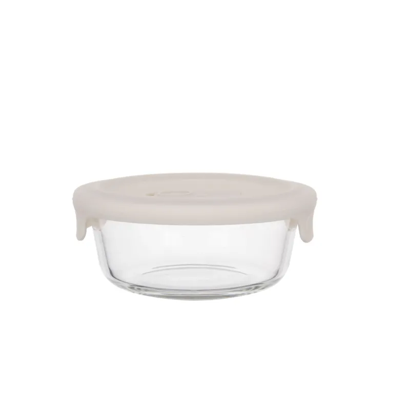 Borosilicate Glass Food Containers with Silicone Lids
