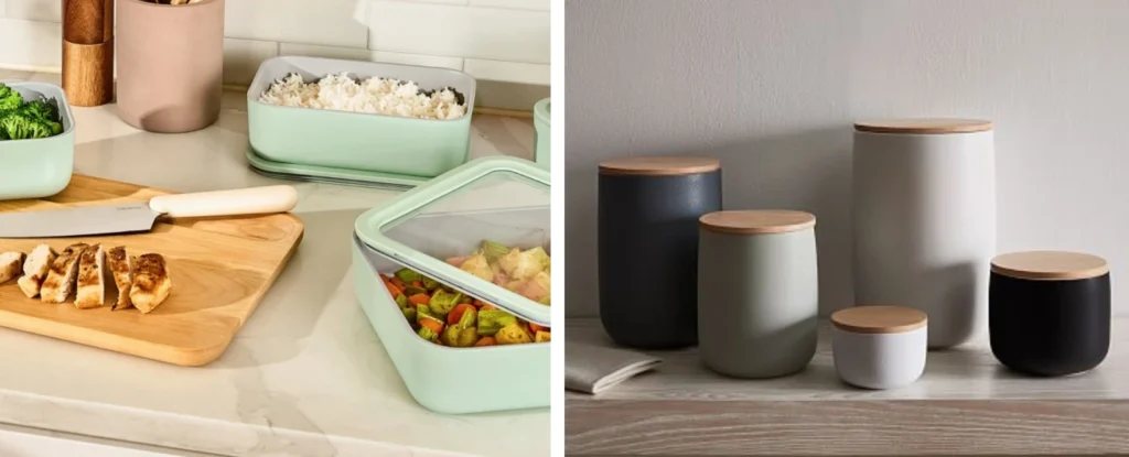 Ceramic food storage containers