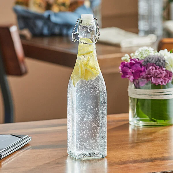 Flip top bottles