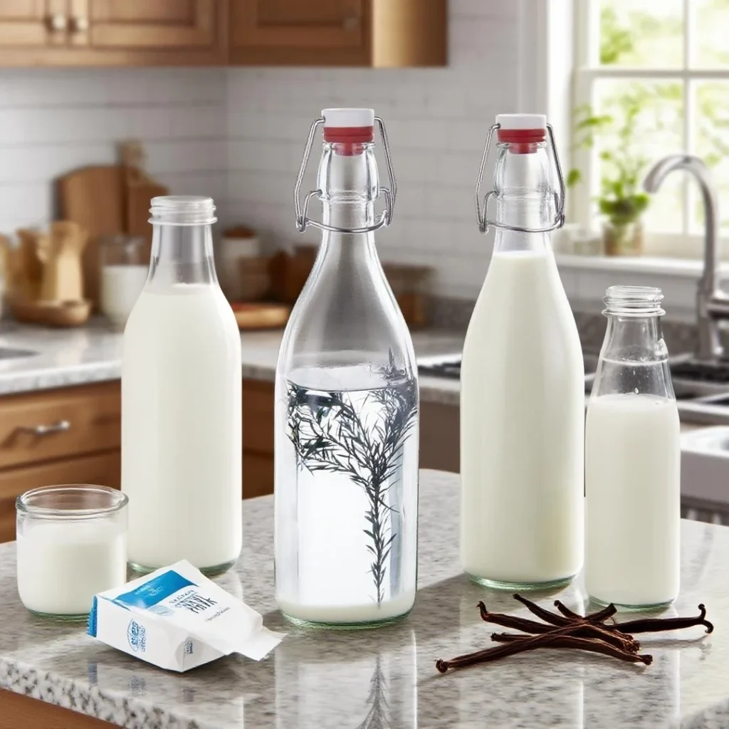 glass swing top bottle