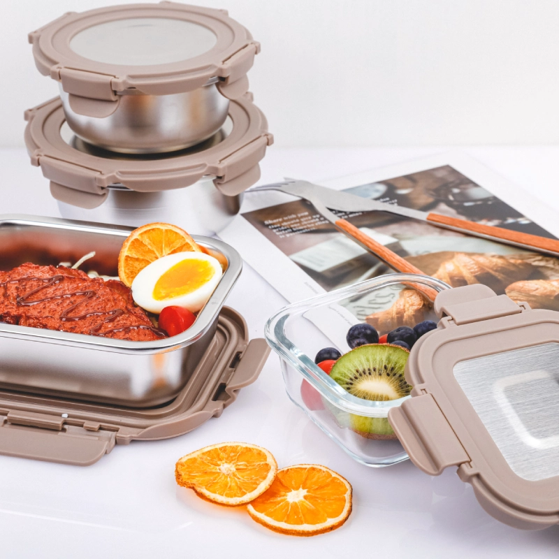 stainless steel airtight watertight food storage container