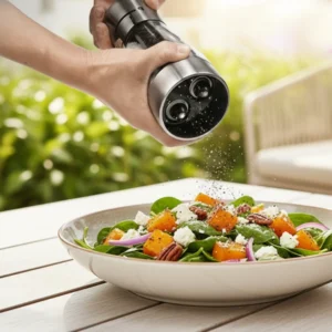 2 in 1 glass pepper grinder