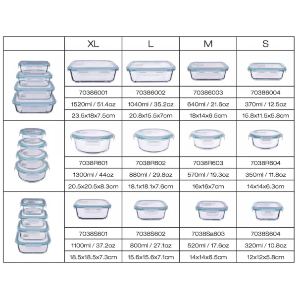 Borosilicate Glass Vented Storage Containers - EasyLife Houseware