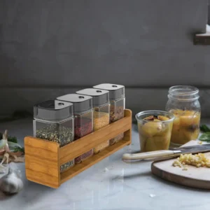 80872 1 glass spice jar set