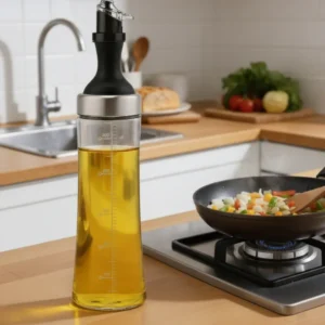 glass oil bottle