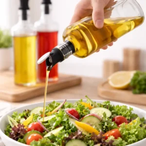 Oil & vinegar set plastic lid