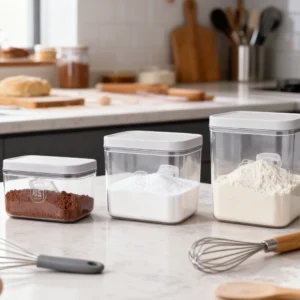 Plastic sealed canister set