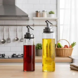 borosilicate oil vinegar bottle