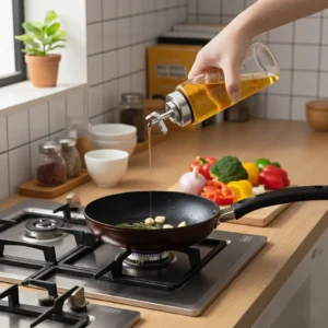 borosilicate oil and vinegar bottle