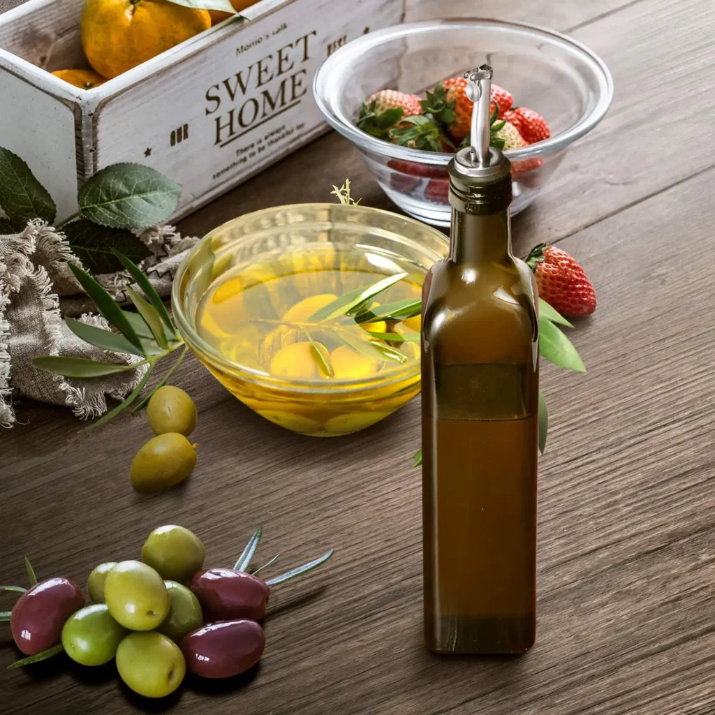 dark glass bottles for olive oil