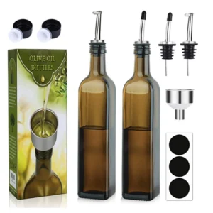 Dark Glass Olive Oil Bottles