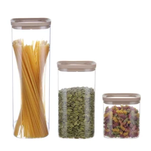 Airtight Glass Storage Containers with Glass Lids