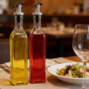 glass oil vinegar jar