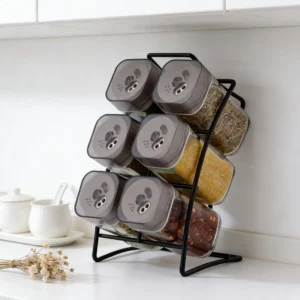 glass spice jar set (1)