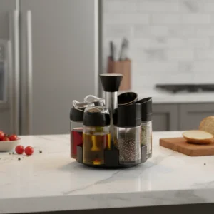 lazy susan spice rack organizer