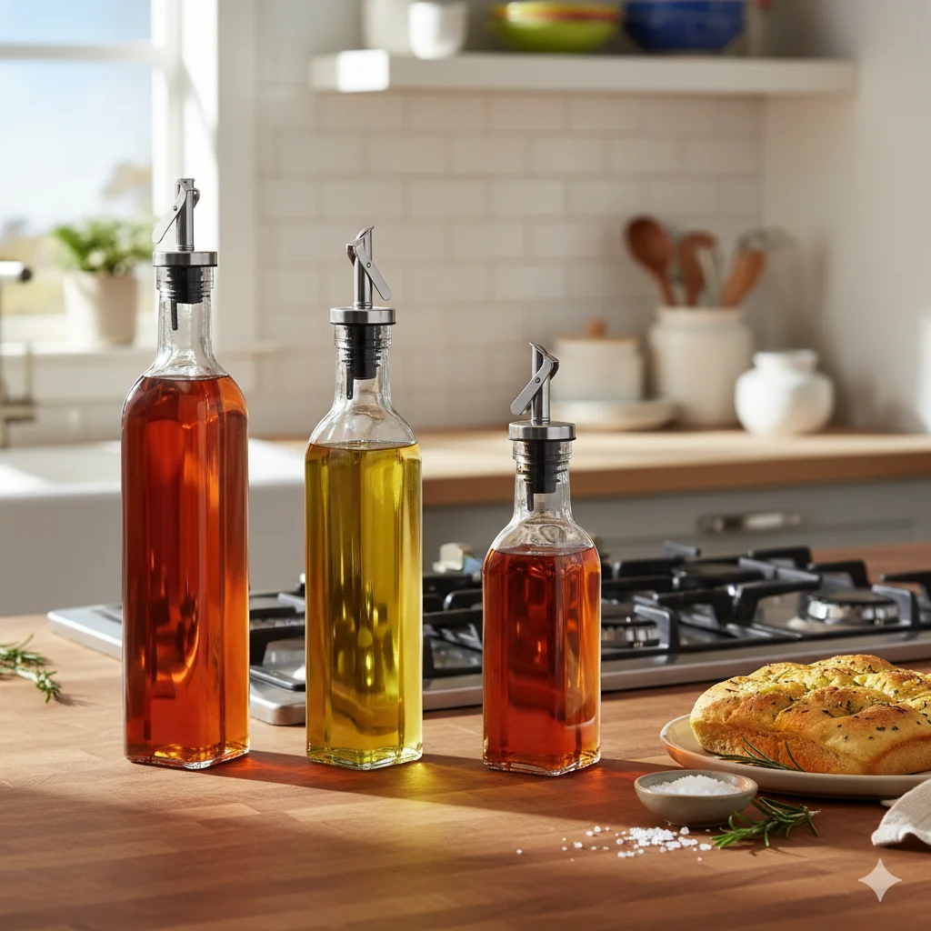 oil bottle with dispenser