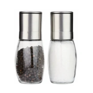 G273300 Refillable glass pepper mill with adjustable coarseness