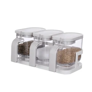 Plastic Box Seasoning with Handle and Measuring Spoon 8128