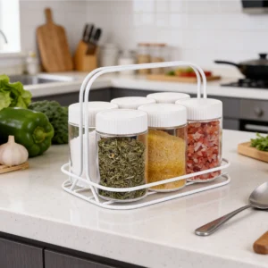 spice jar set with stand