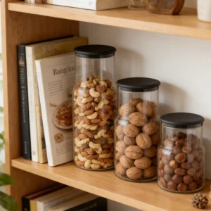 glass storage jar set (2)