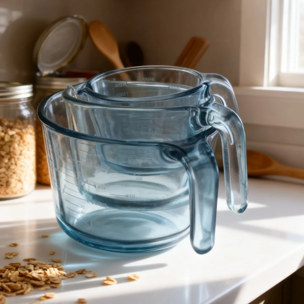 glass measuring cup with handle