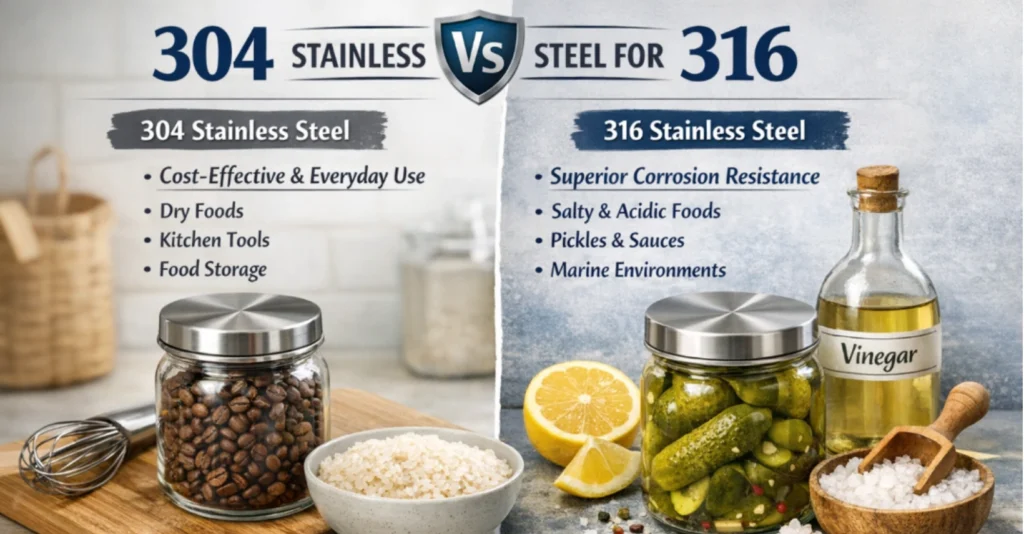 stainless steel food storage containers with lids