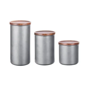 7165 vintage stainless steel canister set​