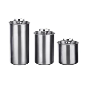 71720 vacuum coffee canister stainless steel​ food storage jar set