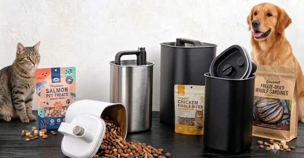 Metal Pet Food Container
