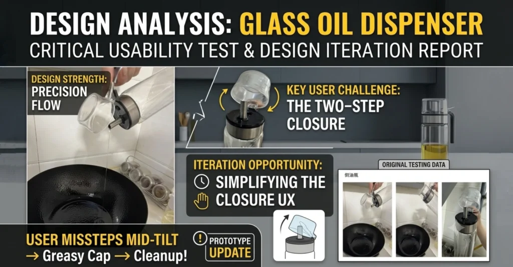 Product Testing & UX Iteration Report Glass Oil Bottle