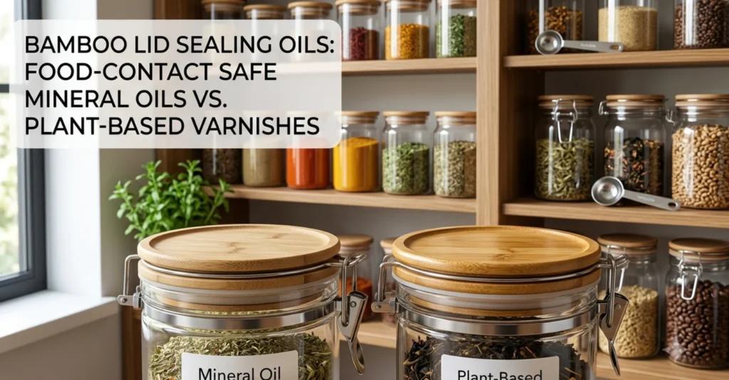 bamboo lid storage jar