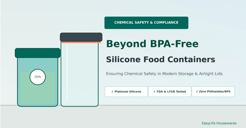 BPA Free in Silicone Food Containers and Airtight Lids Ensuring Chemical Safety