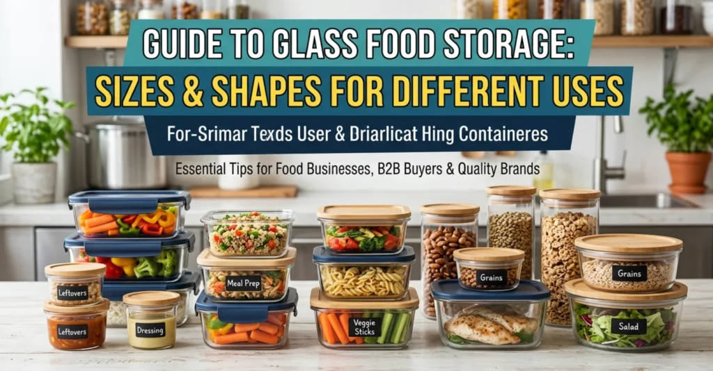 How to Choose the Right Size and Shape for Glass Food Storage Containers