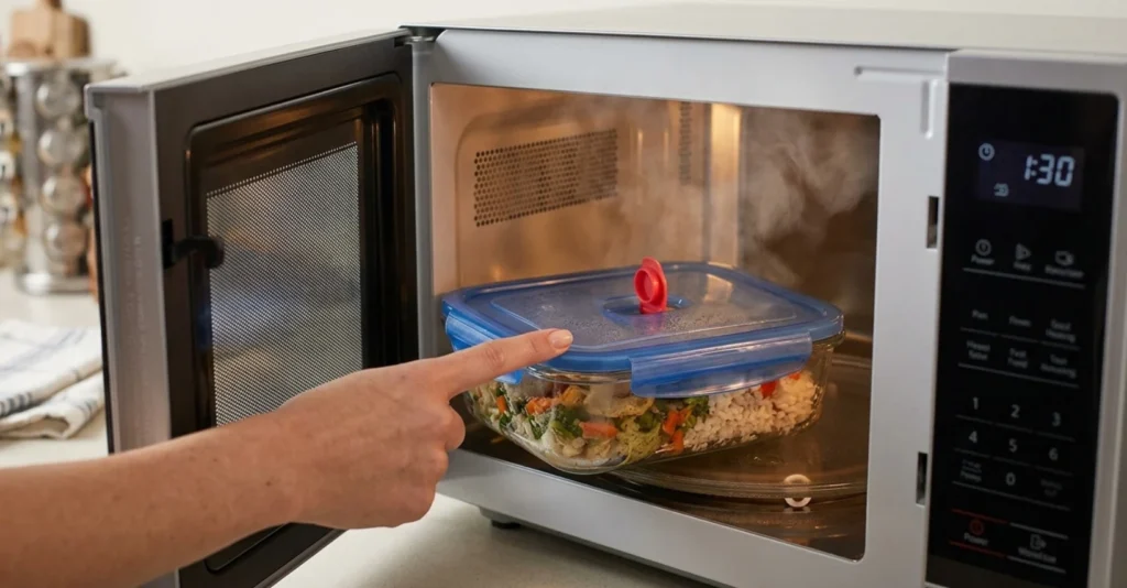 microwave lunch box with air vent